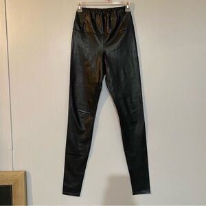 Wilfred Free Faux Leather Skinny Black Pants Size Small